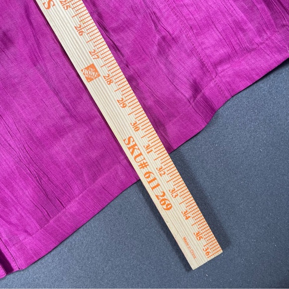 NWT Maggie Barnes Women Pink Purple Linen Blend Button Up Blouse Top Shirt Sz 5X - Picture 7 of 11
